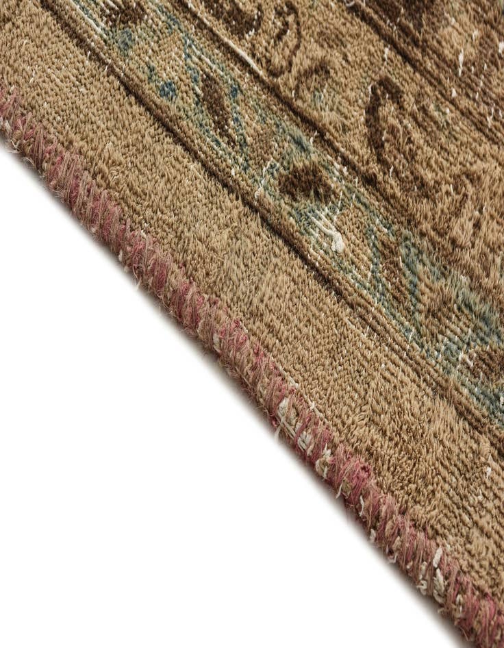 Detail image of 6' 8 x 9' 4  Hand Knotted Ultra Vintage Persian Wool Rug