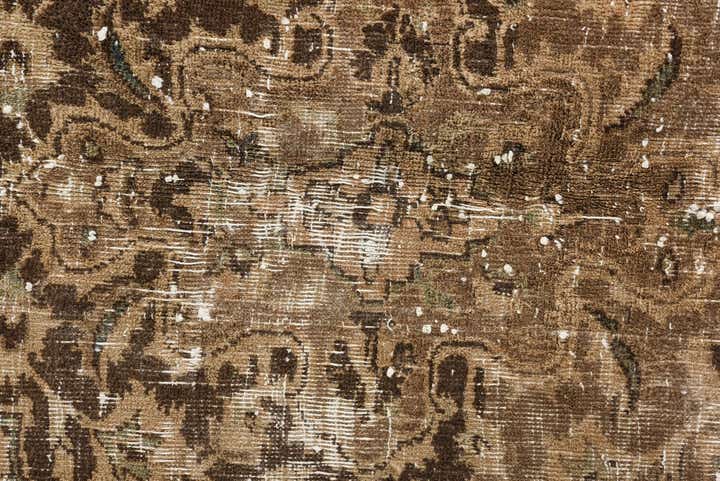 6' 8 x 9' 4 Hand Knotted Ultra Vintage Persian Wool Rug