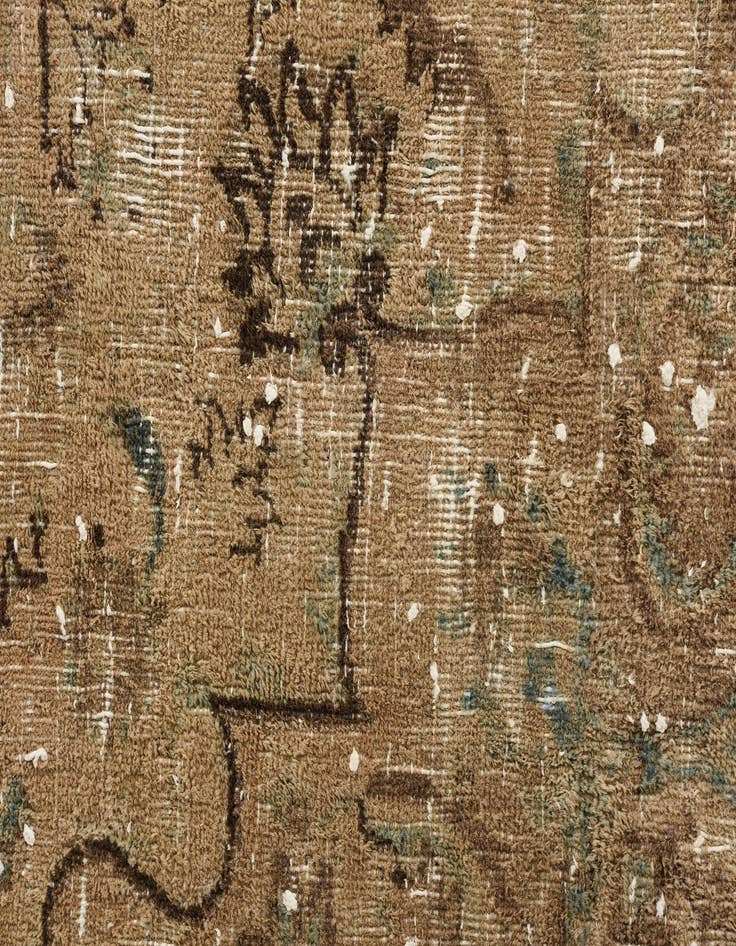 Detail image of 6' 8 x 9' 4  Hand Knotted Ultra Vintage Persian Wool Rug
