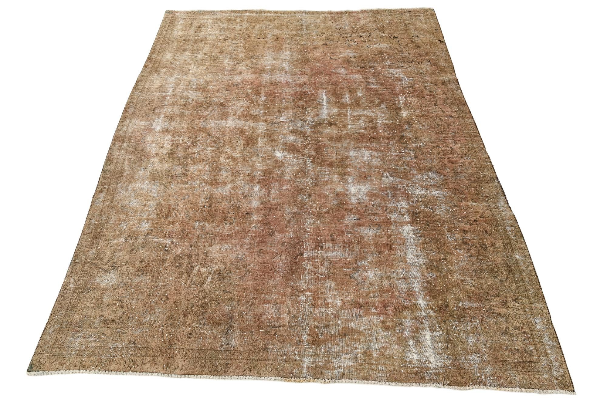 7' 6 x 10' 8 Hand Knotted Ultra Vintage Persian Wool Rug