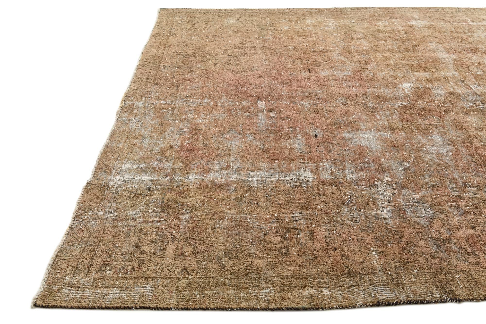 7' 6 x 10' 8 Hand Knotted Ultra Vintage Persian Wool Rug