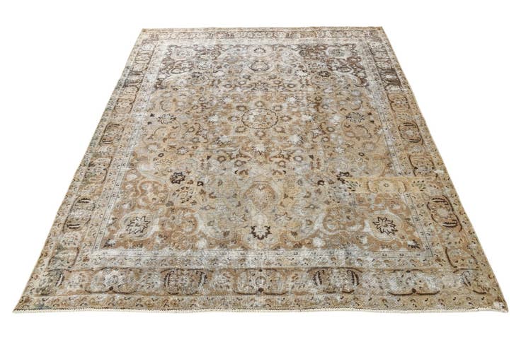Detail image of 9' 4 x 11' 5 Hand Knotted Ultra Vintage Persian Wool Rug