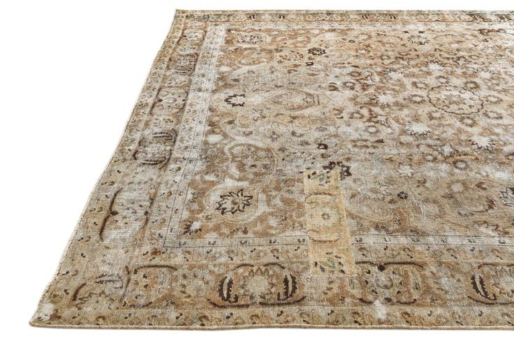 Detail image of 9' 4 x 11' 5 Hand Knotted Ultra Vintage Persian Wool Rug