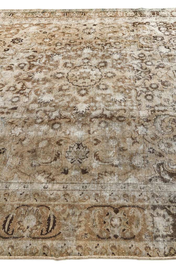 9' 4 x 11' 5 Hand Knotted Ultra Vintage Persian Wool Rug