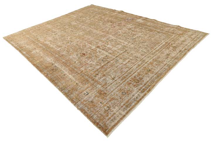 9' 6 x 12' 2 Hand Knotted Ultra Vintage Persian Wool Rug