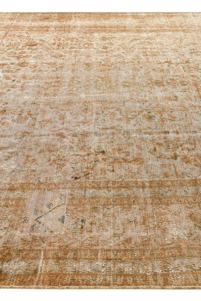9' 6 x 12' 2 Hand Knotted Ultra Vintage Persian Wool Rug