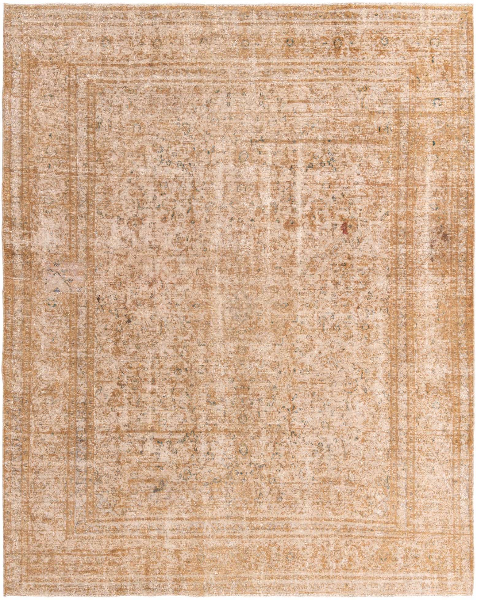 9' 6 x 12' 2 Hand Knotted Ultra Vintage Persian Wool Rug