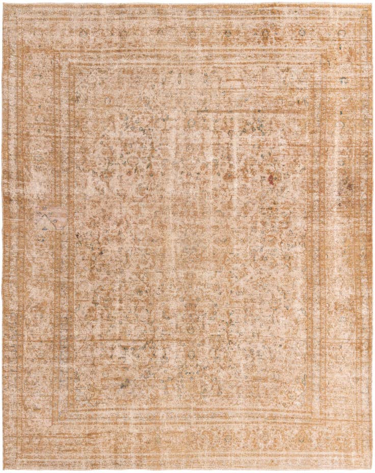 Detail image of 9' 6 x 12' 2 Hand Knotted Ultra Vintage Persian Wool Rug