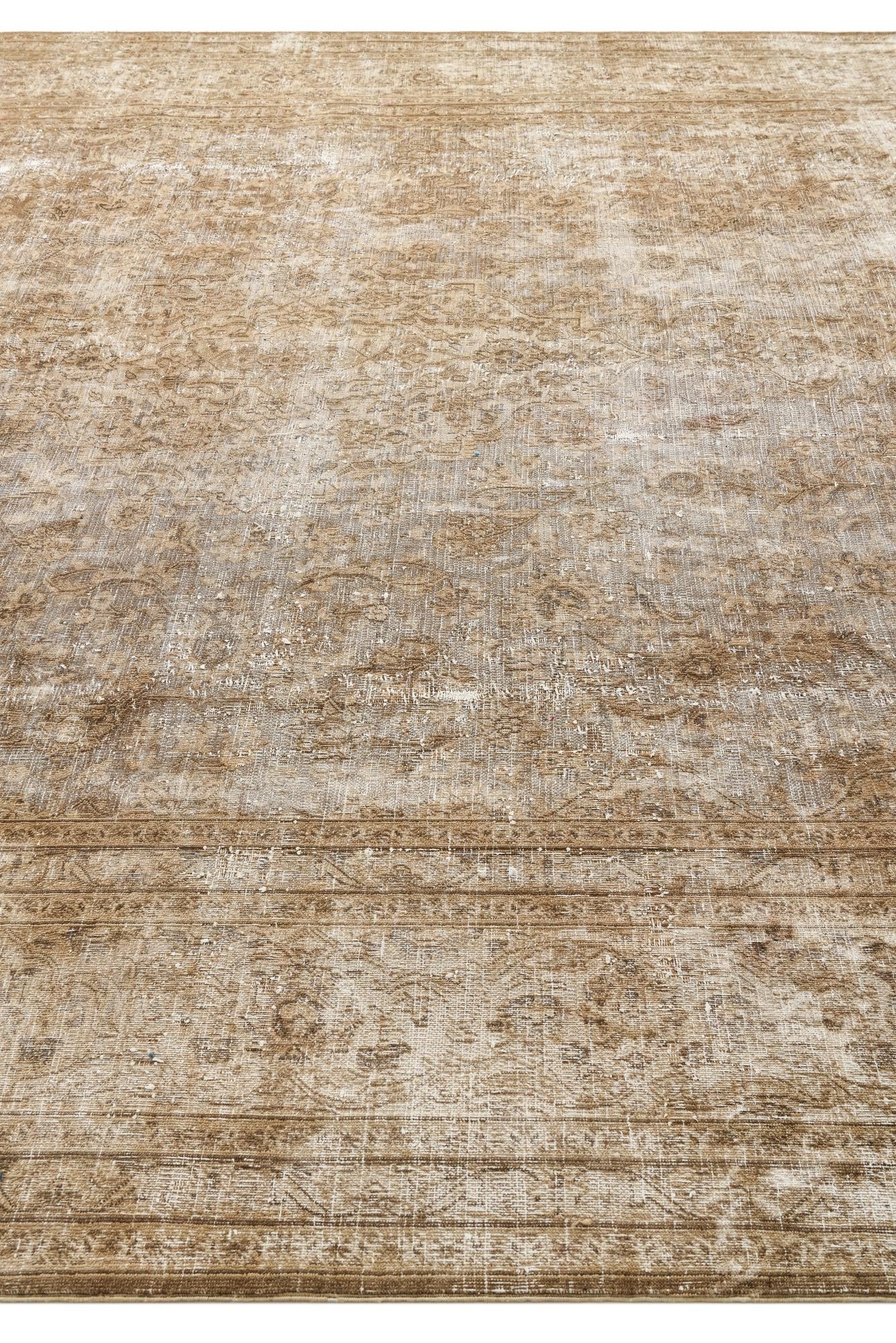 9' 9 x 12' 7 Hand Knotted Ultra Vintage Persian Wool Rug
