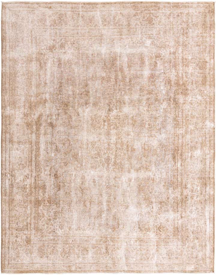 9' 9 x 12' 7 Hand Knotted Ultra Vintage Persian Wool Rug