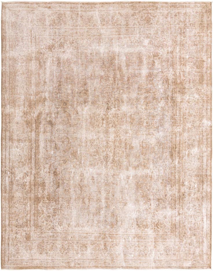Detail image of 9' 9 x 12' 7 Hand Knotted Ultra Vintage Persian Wool Rug