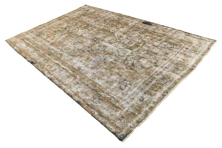 190cm x 280cm Handgeknoopt Ultra Vintage Perzisch Wol Vloerkleed