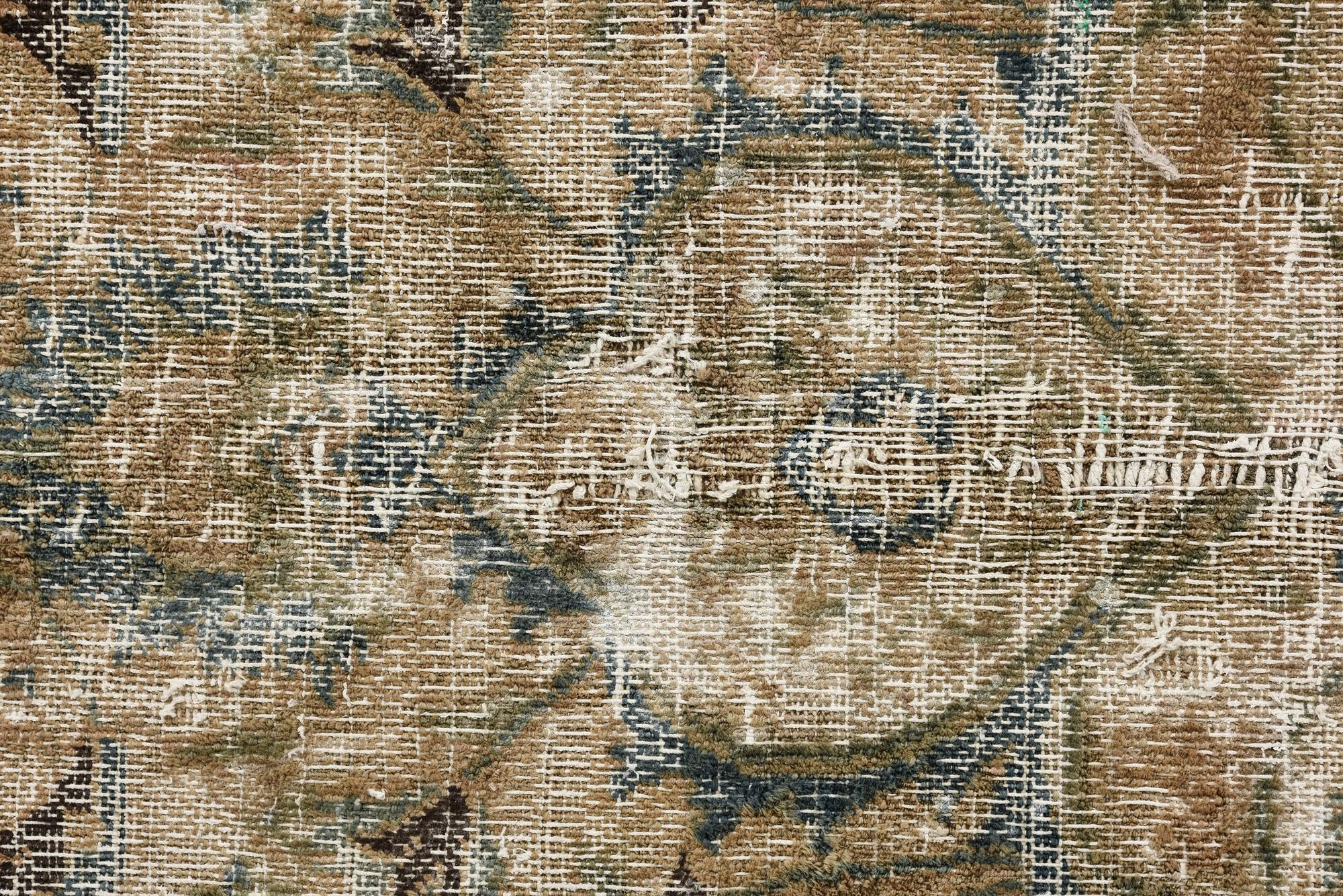 6' 2 x 9' 3 Hand Knotted Ultra Vintage Persian Wool Rug