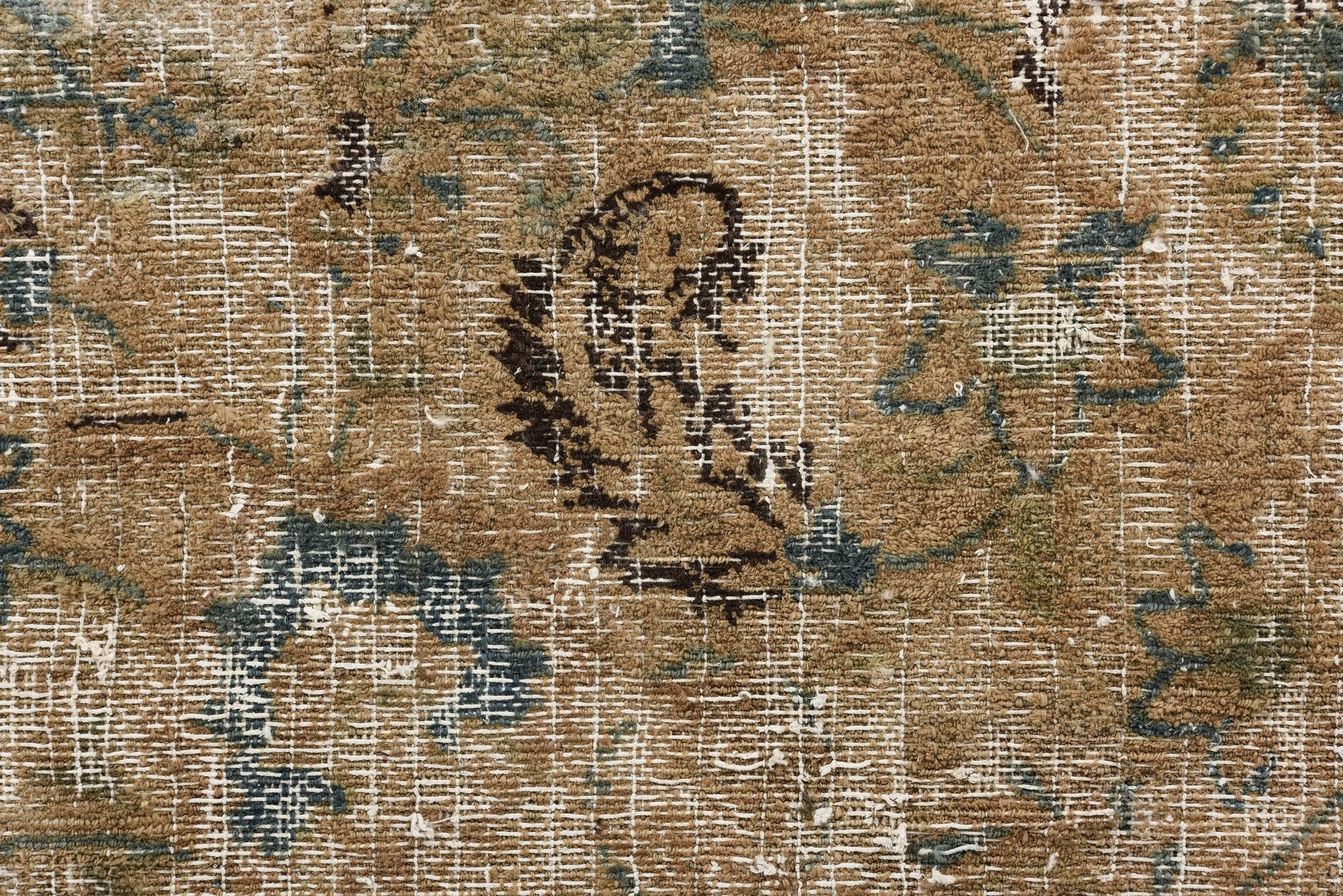 6' 2 x 9' 3 Hand Knotted Ultra Vintage Persian Wool Rug