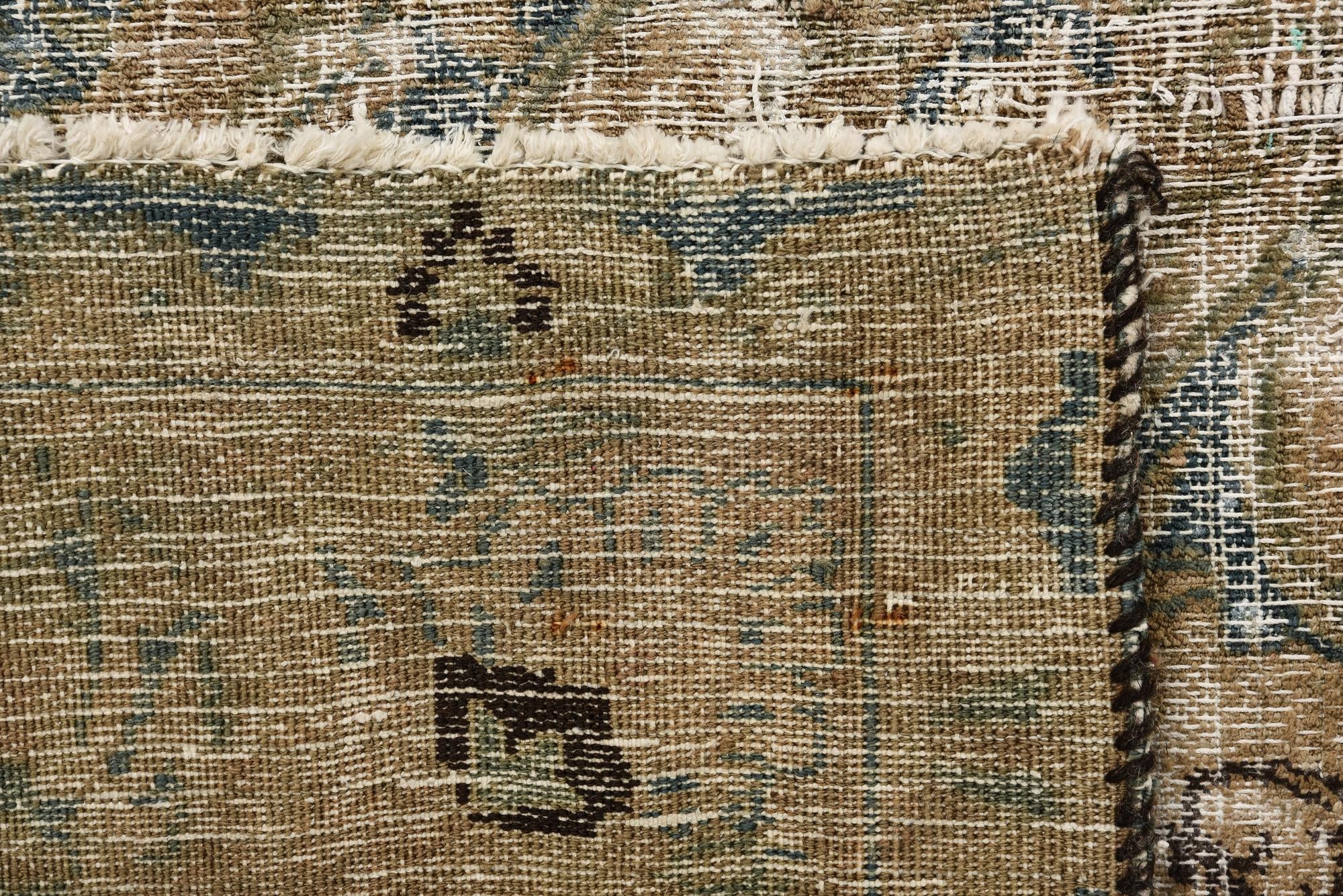 6' 2 x 9' 3 Hand Knotted Ultra Vintage Persian Wool Rug
