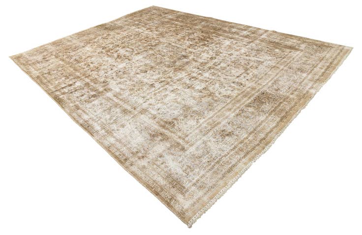 Detail image of 9' 8 x 12' 10 Hand Knotted Ultra Vintage Persian Wool Rug