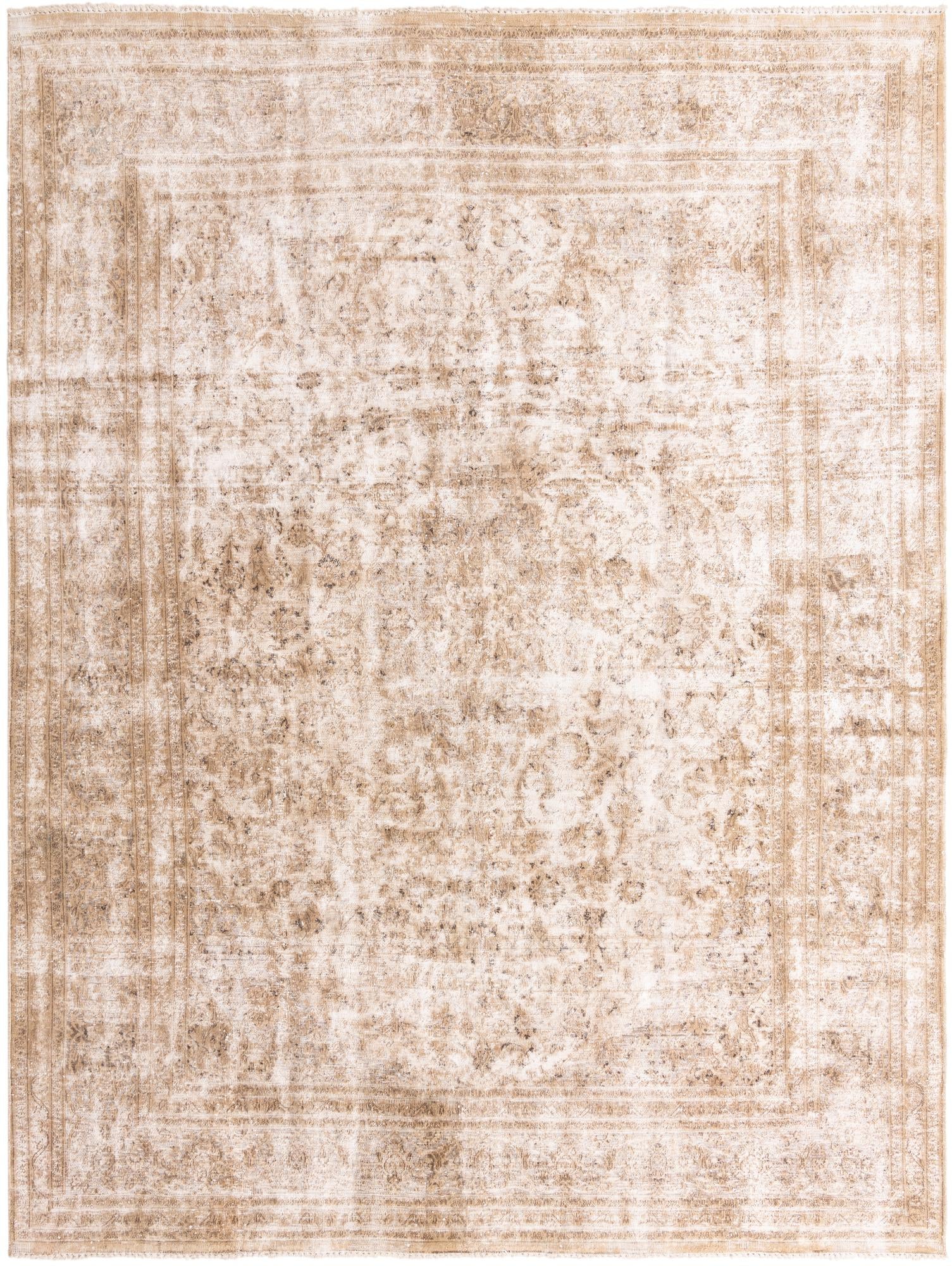 9' 8 x 12' 10 Hand Knotted Ultra Vintage Persian Wool Rug
