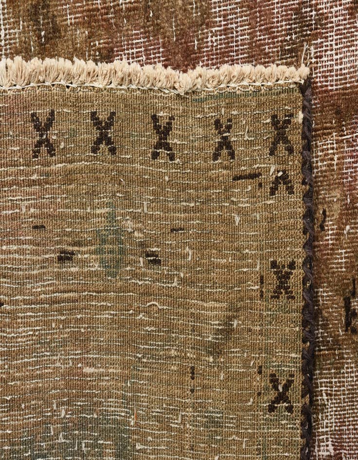 Detail image of 9' 5 x 12' 3  Hand Knotted Ultra Vintage Persian Wool Rug