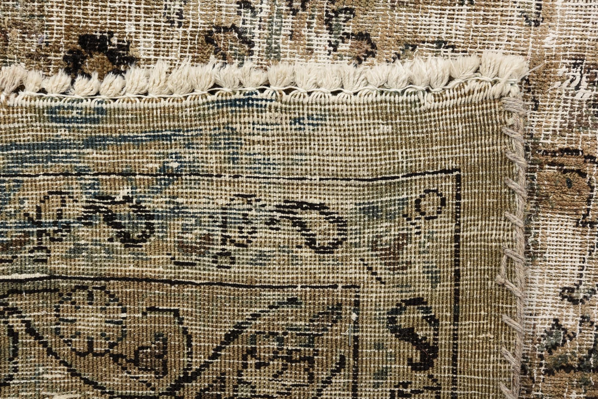 9' 7 x 12' 5 Hand Knotted Ultra Vintage Persian Wool Rug
