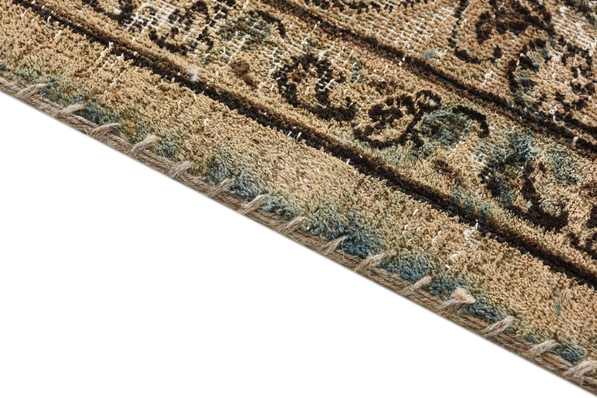 9' 7 x 12' 5 Hand Knotted Ultra Vintage Persian Wool Rug