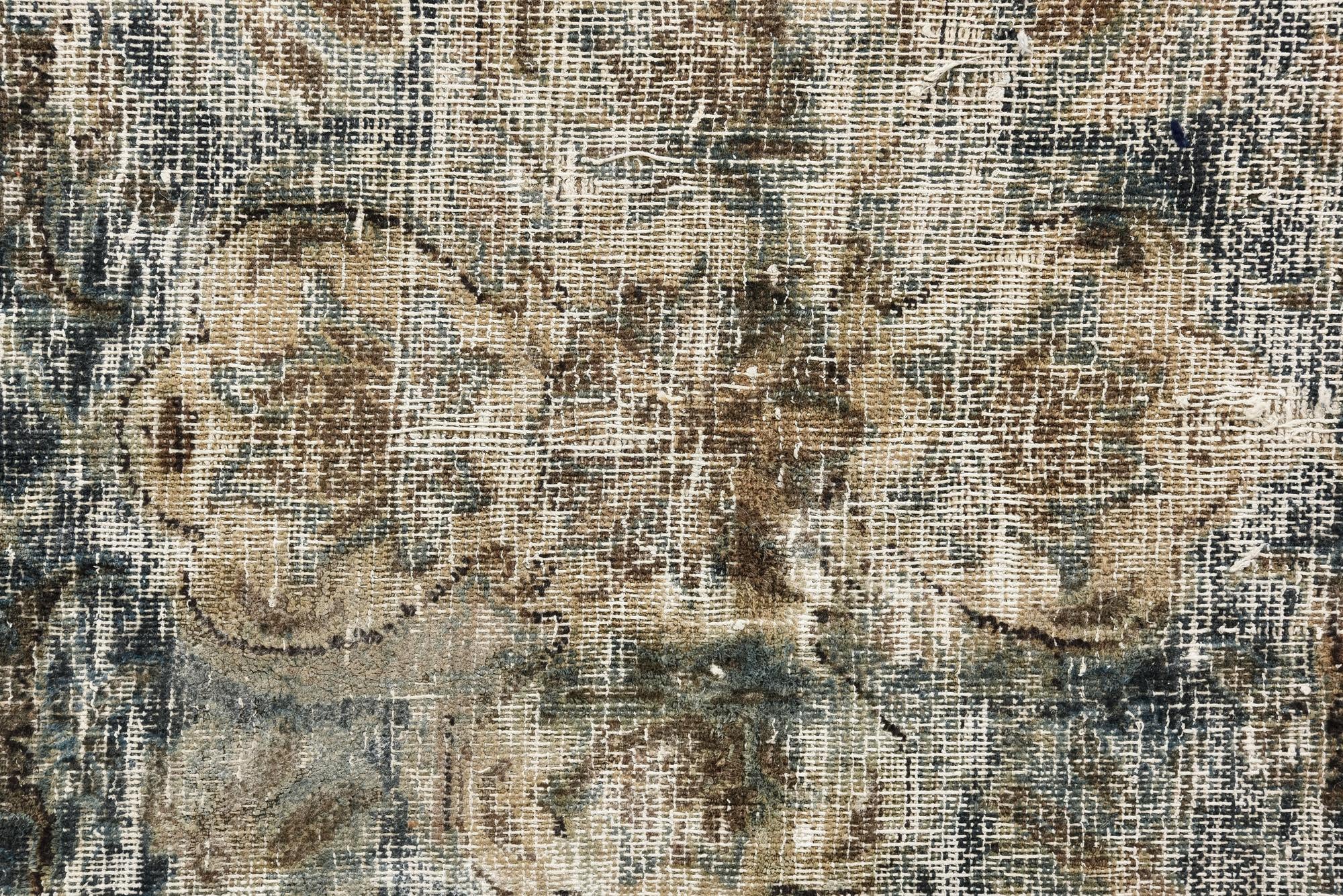 9' 7 x 12' 5 Hand Knotted Ultra Vintage Persian Wool Rug