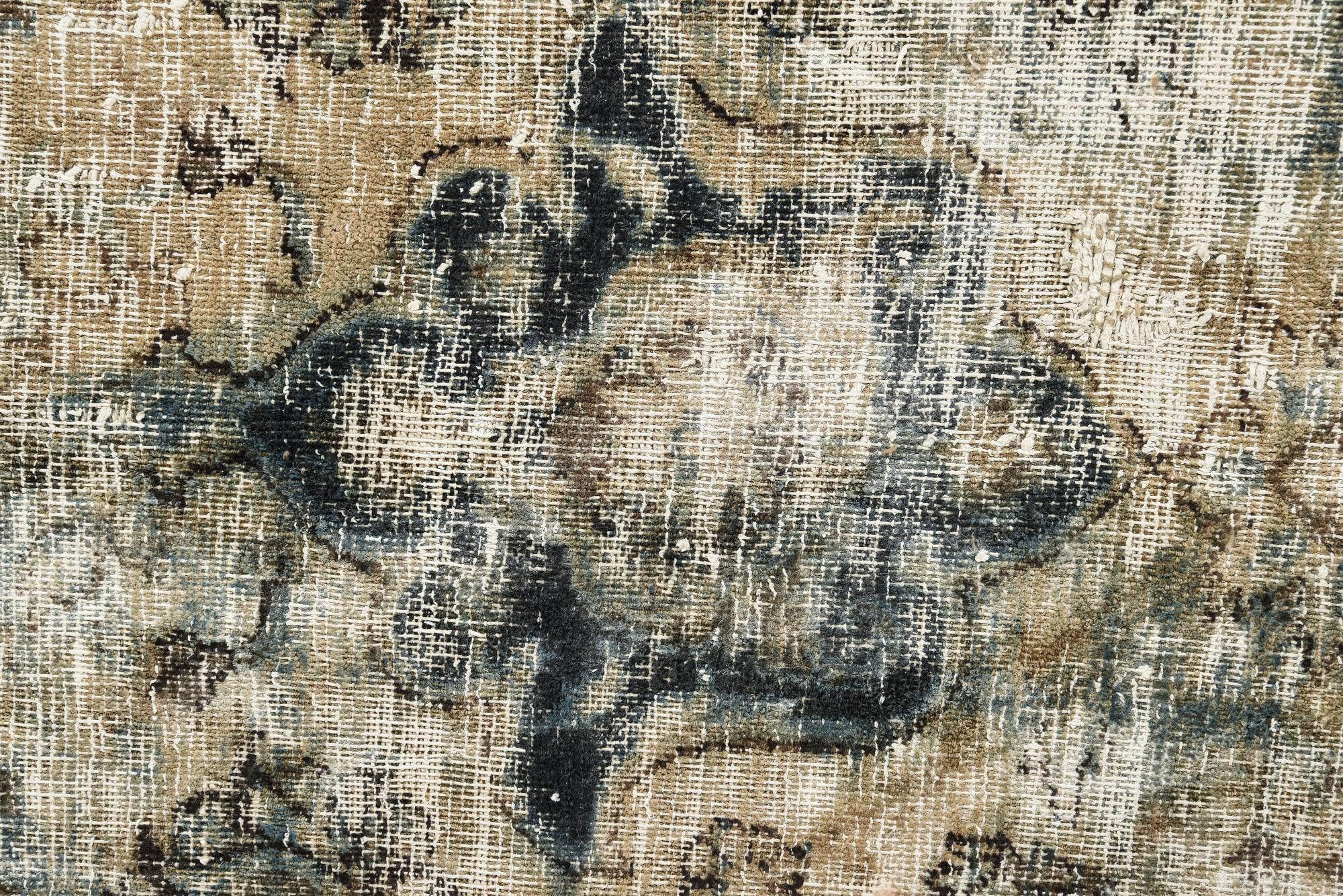 9' 7 x 12' 5 Hand Knotted Ultra Vintage Persian Wool Rug