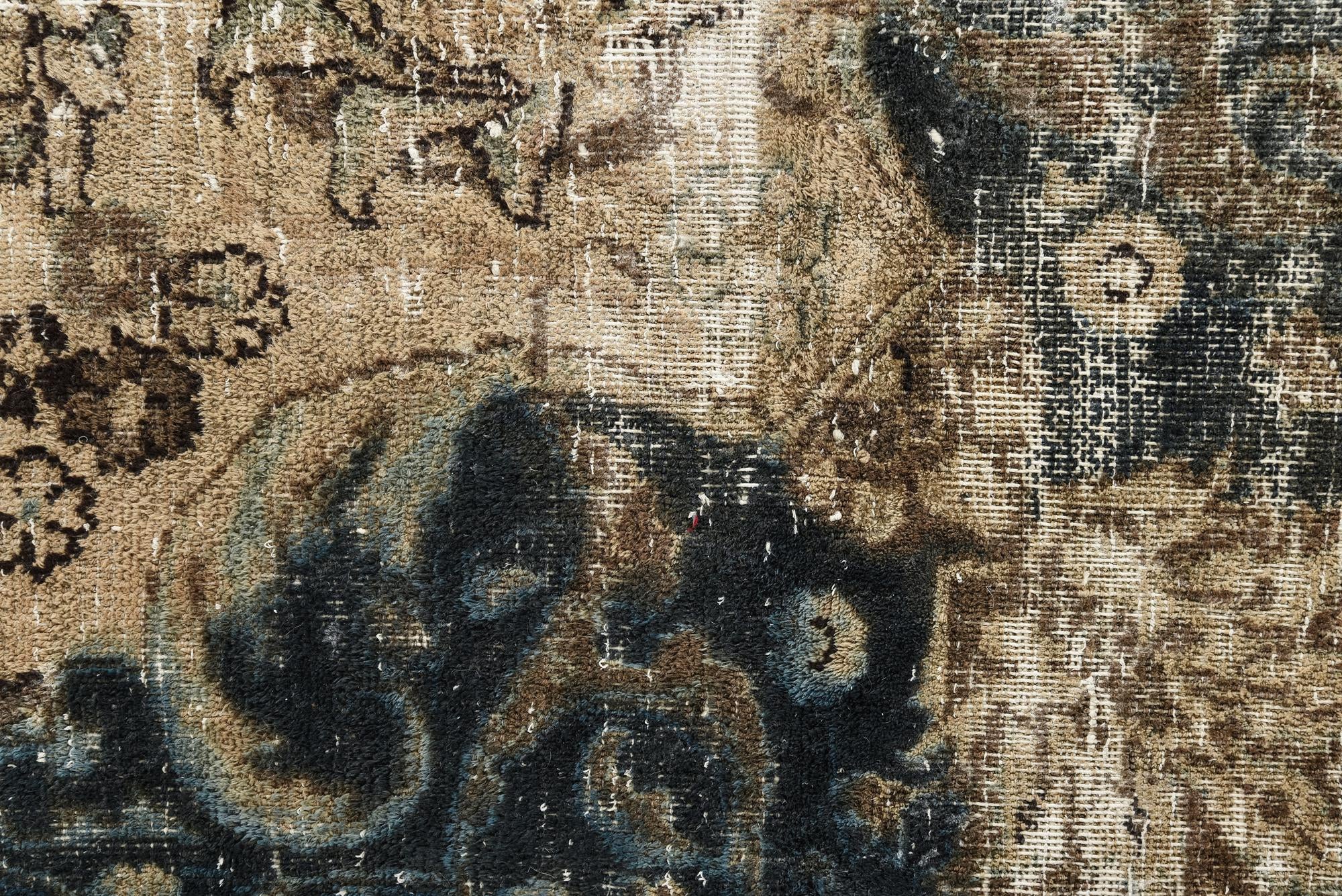 9' 7 x 12' 5 Hand Knotted Ultra Vintage Persian Wool Rug