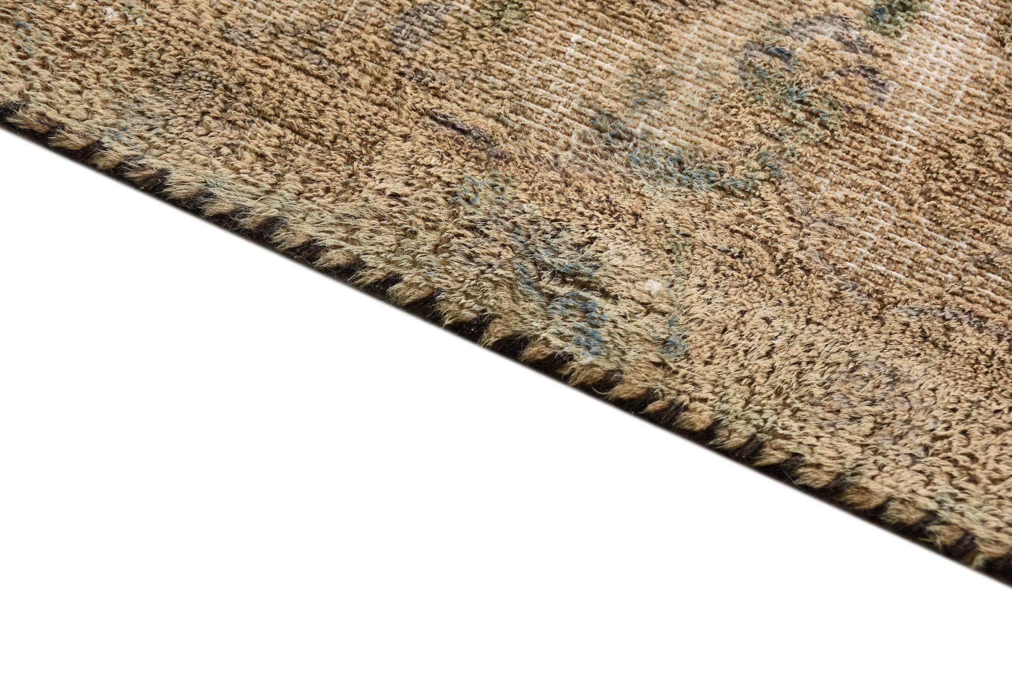 6' 4 x 9' 8 Hand Knotted Ultra Vintage Persian Wool Rug