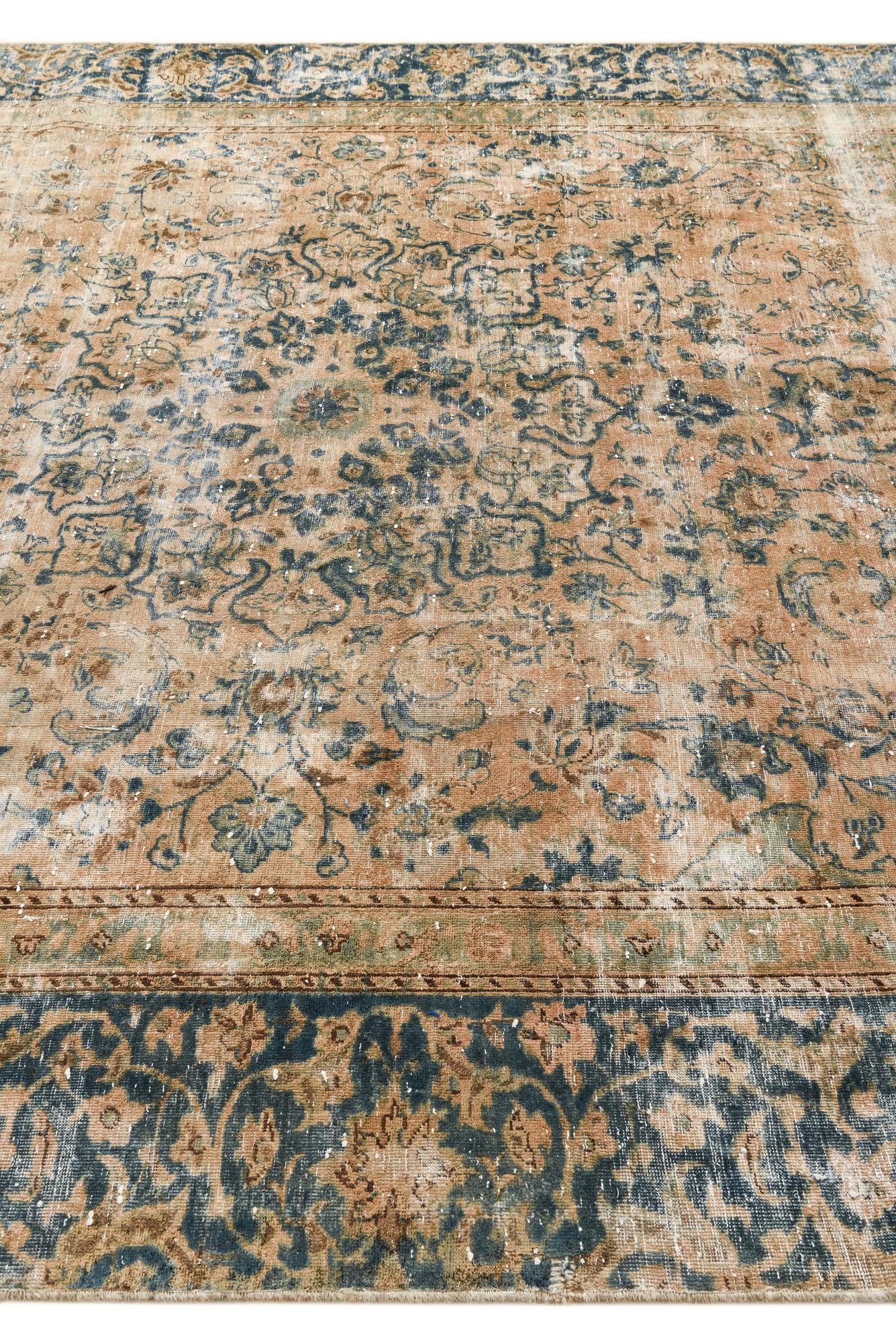 8' x 11' 7 Hand Knotted Ultra Vintage Persian Wool Rug
