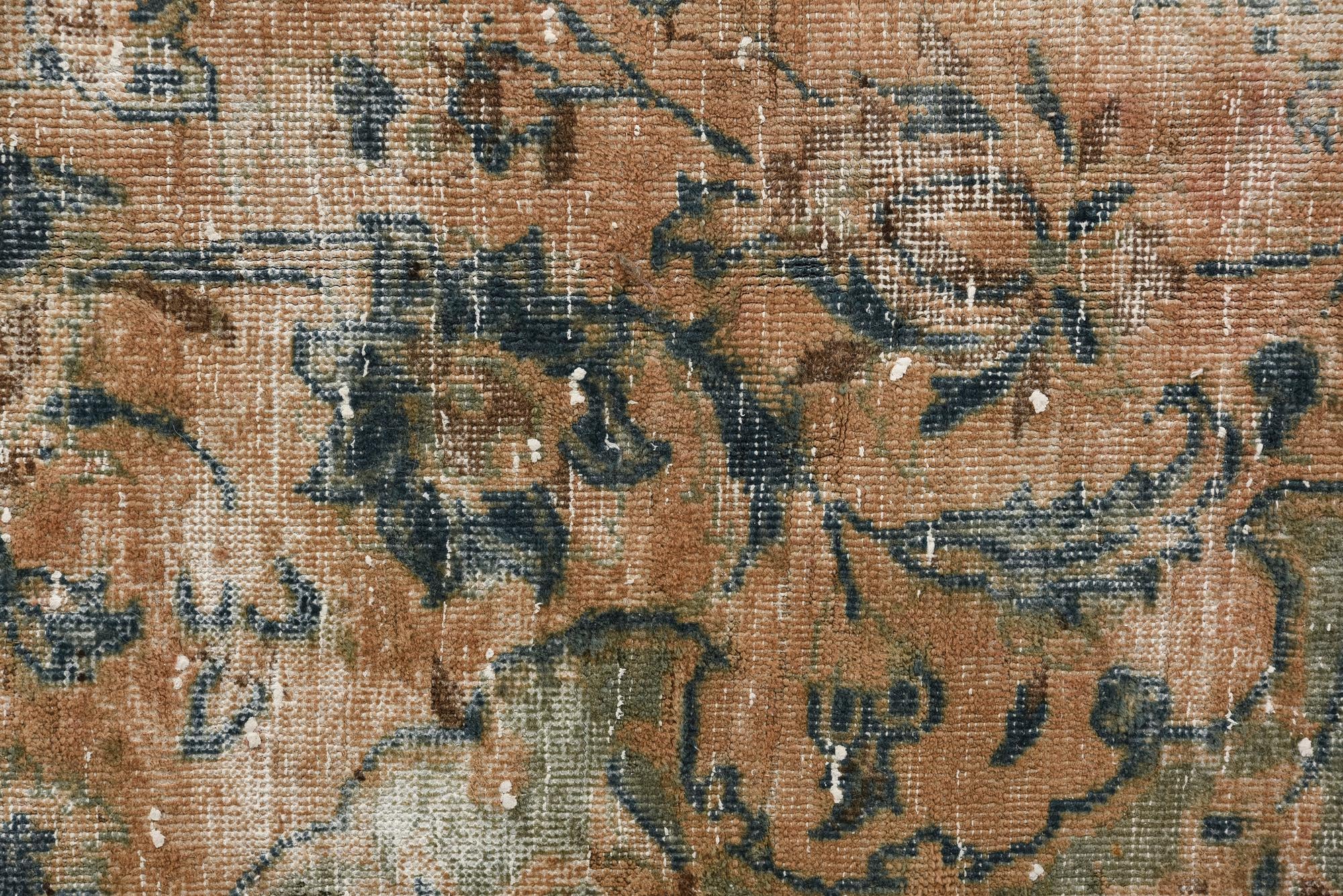 8' x 11' 7 Hand Knotted Ultra Vintage Persian Wool Rug