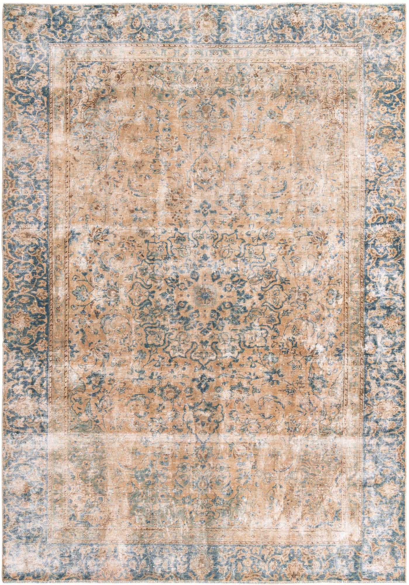 8' x 11' 7 Hand Knotted Ultra Vintage Persian Wool Rug