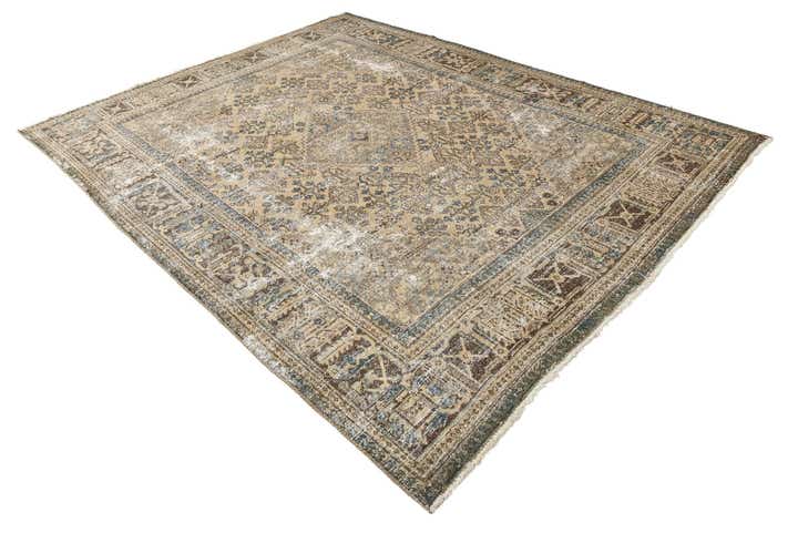7' 8 x 10' 3 Hand Knotted Ultra Vintage Persian Wool Rug