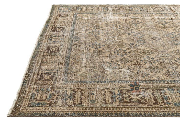 Detail image of 7' 8 x 10' 3 Hand Knotted Ultra Vintage Persian Wool Rug