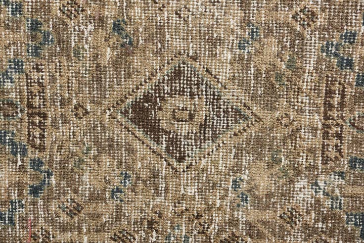 Detail image of 7' 8 x 10' 3 Hand Knotted Ultra Vintage Persian Wool Rug