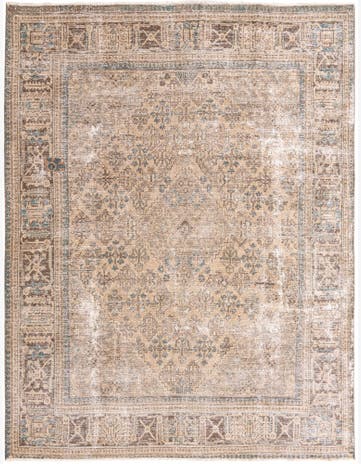 7' 8 x 10' 3 Hand Knotted Ultra Vintage Persian Wool Rug