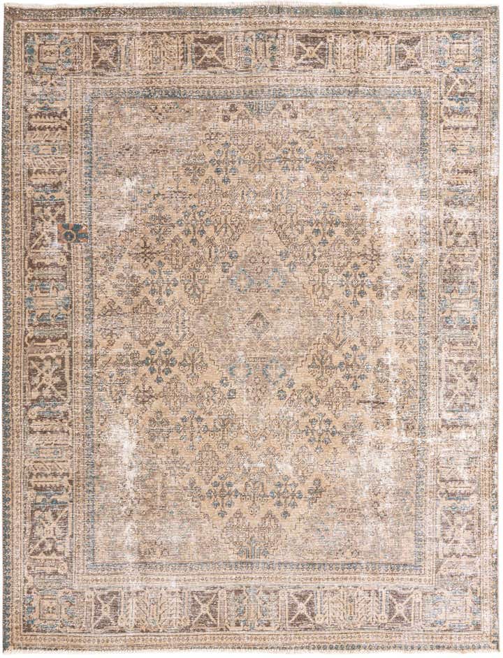 7' 8 x 10' 3 Hand Knotted Ultra Vintage Persian Wool Rug