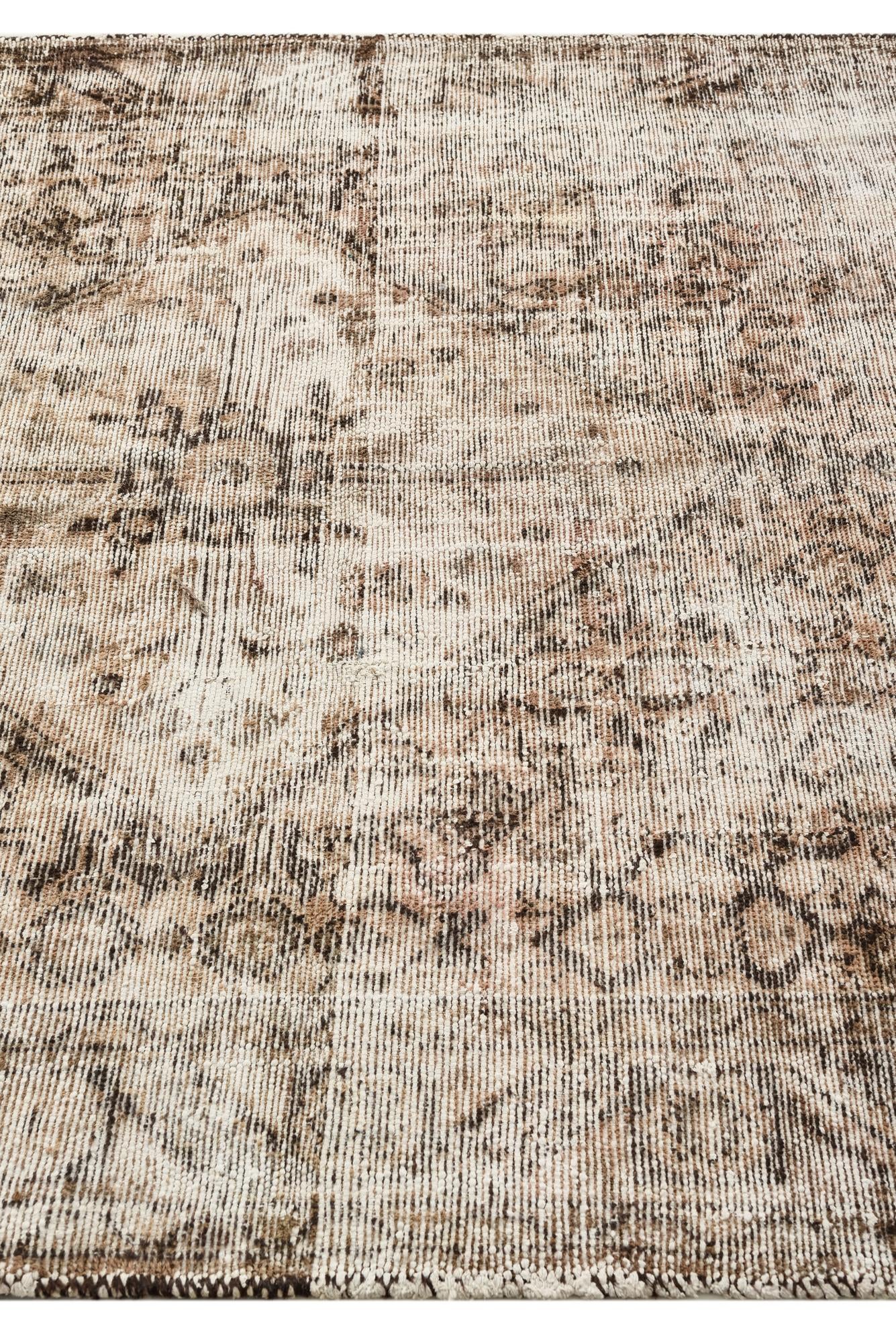 5' 3 x 6' 10 Hand Knotted Ultra Vintage Persian Wool Rug