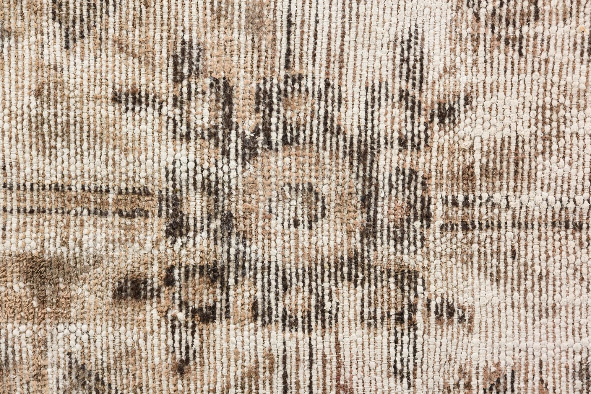 5' 3 x 6' 10 Hand Knotted Ultra Vintage Persian Wool Rug
