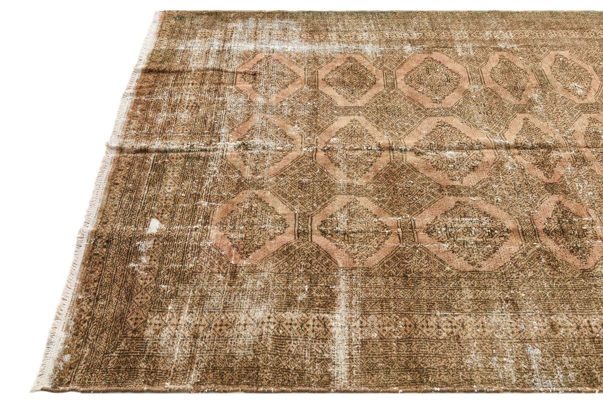 5' x 7' 8 Hand Knotted Ultra Vintage Persian Wool Rug