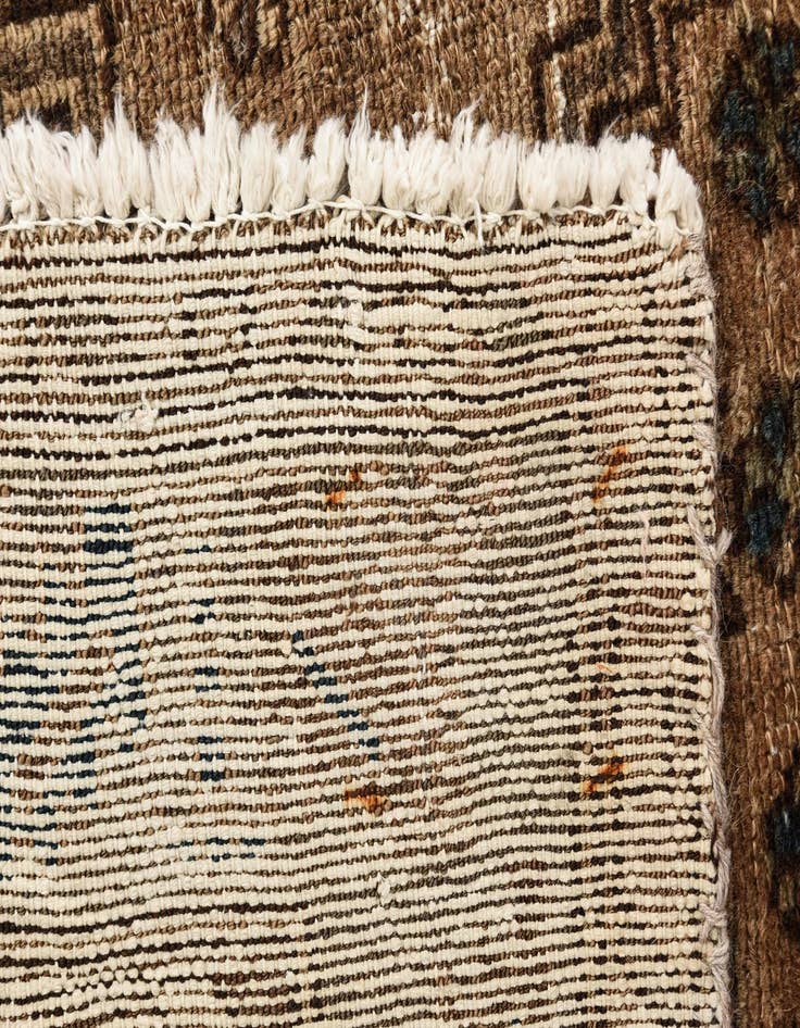 Detail image of 4' 2 x 6' 3  Hand Knotted Ultra Vintage Persian Wool Rug