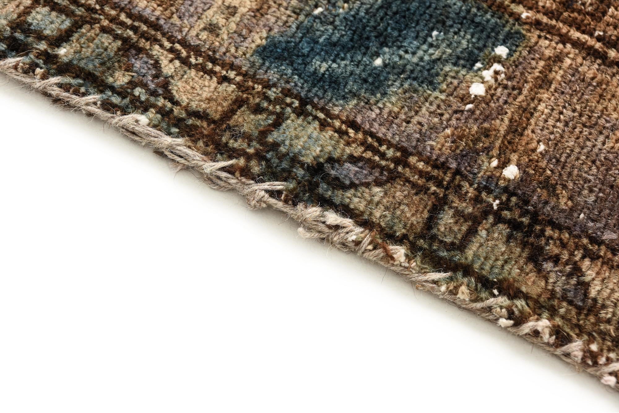 4' 2 x 6' 3 Hand Knotted Ultra Vintage Persian Wool Rug