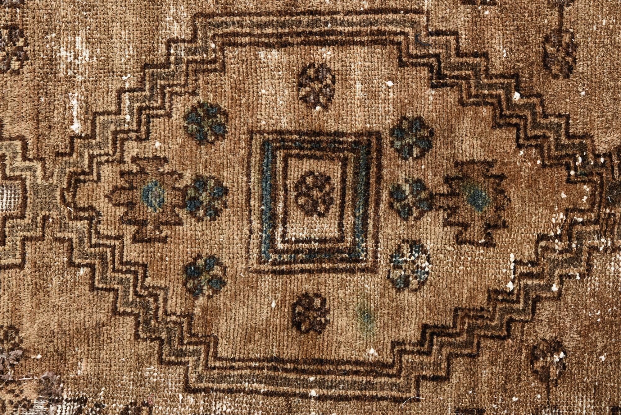 4' 2 x 6' 3 Hand Knotted Ultra Vintage Persian Wool Rug