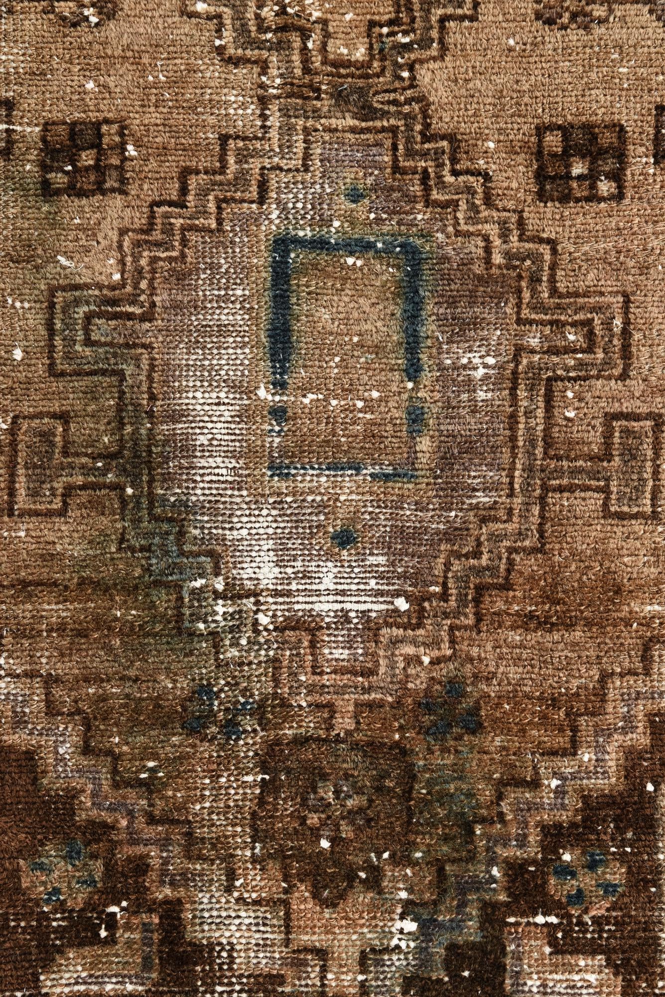 4' 2 x 6' 3 Hand Knotted Ultra Vintage Persian Wool Rug