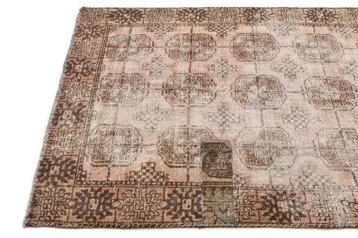 Detail image of 4' x 6' 5 Hand Knotted Ultra Vintage Persian Wool Rug