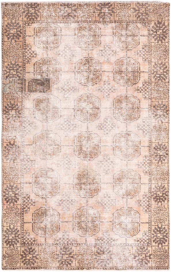 Detail image of 4' x 6' 5 Hand Knotted Ultra Vintage Persian Wool Rug