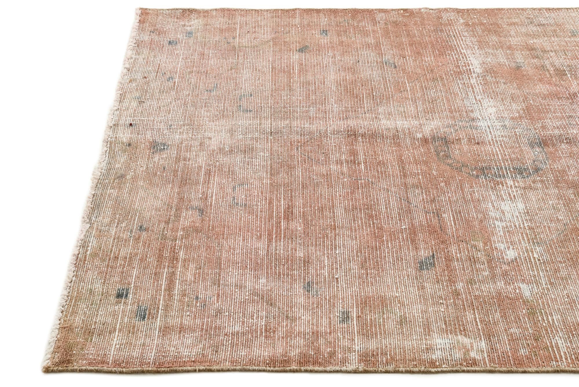4' 6 x 6' 8 Hand Knotted Ultra Vintage Persian Wool Rug