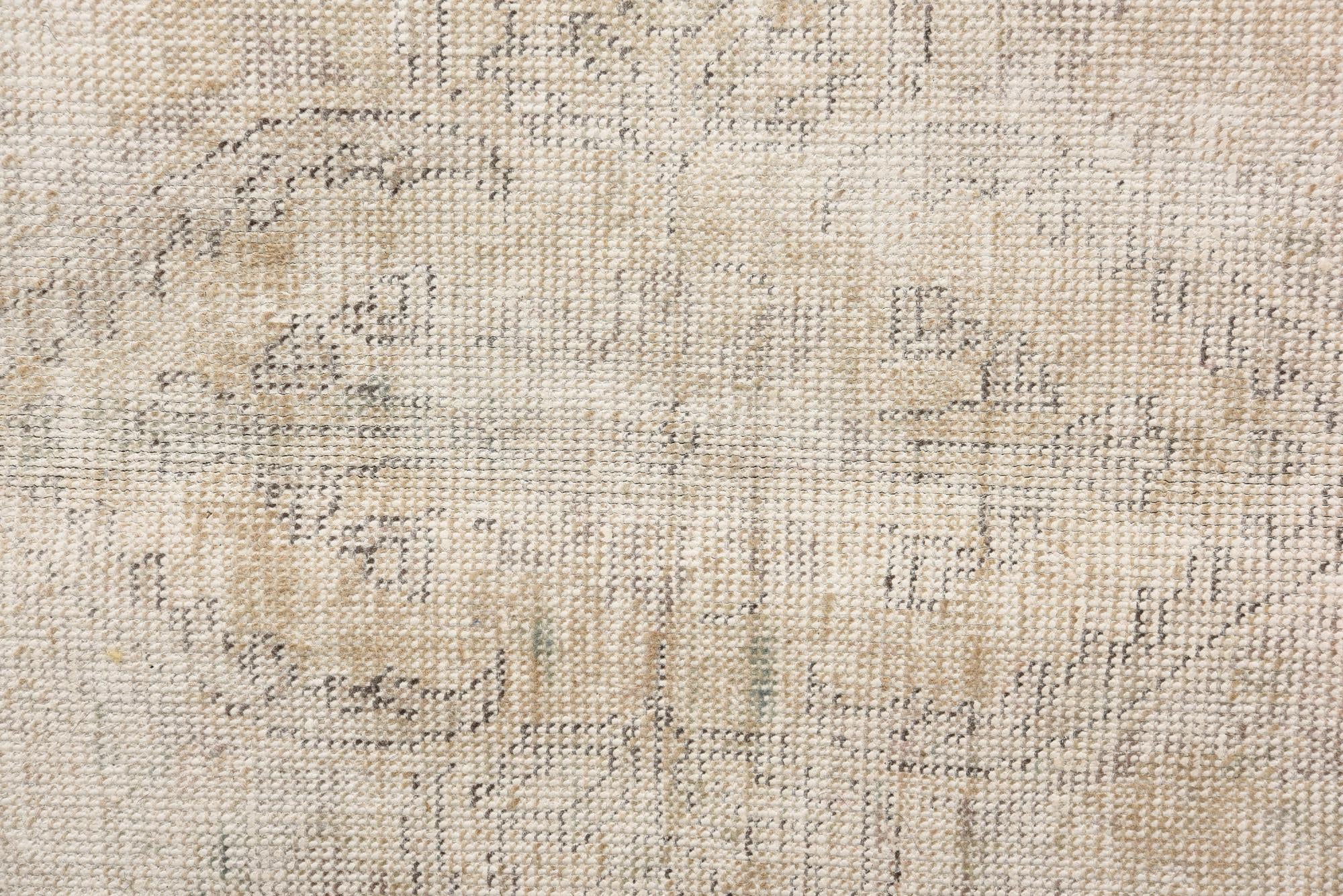 6' x 9' 6 Hand Knotted Ultra Vintage Persian Wool Rug