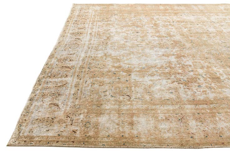 Detail image of 9' 1 x 13' Hand Knotted Ultra Vintage Persian Wool Rug