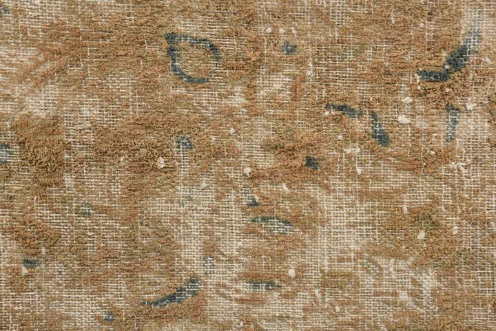 9' 1 x 13' Hand Knotted Ultra Vintage Persian Wool Rug