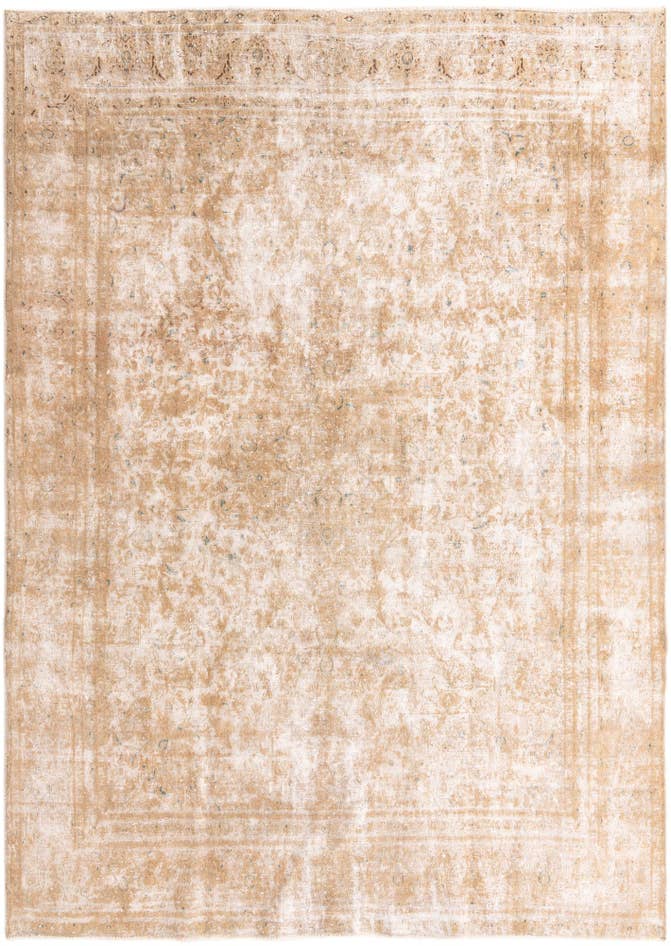 Detail image of 9' 1 x 13' Hand Knotted Ultra Vintage Persian Wool Rug